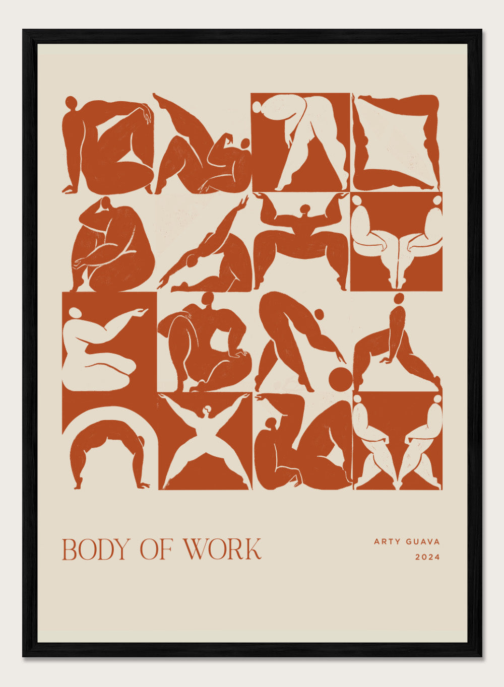 Arty Guava - Body of Work (Terracotta) Art Print