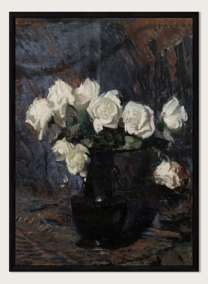 "White Roses" Art Print