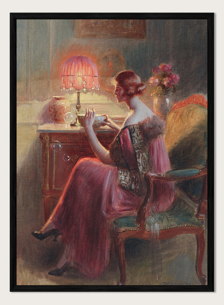 "Blowing Bubbles" Art Print