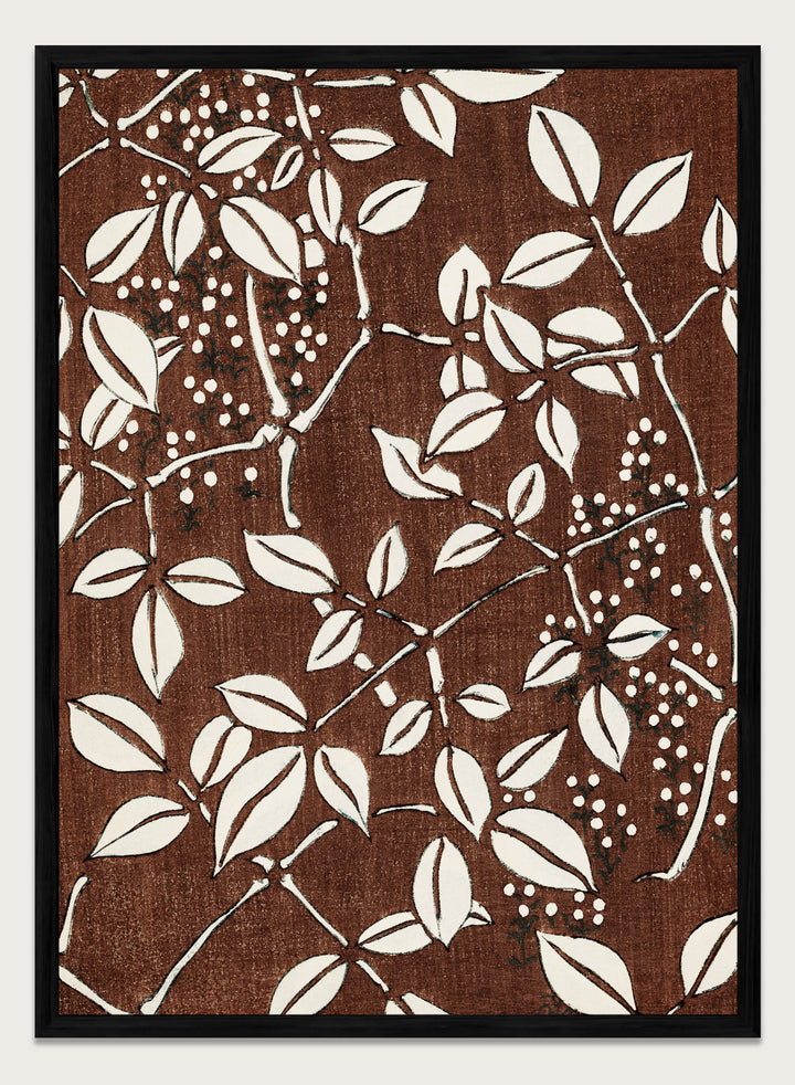 Watanabe Seitei Leaf Pattern Art Print