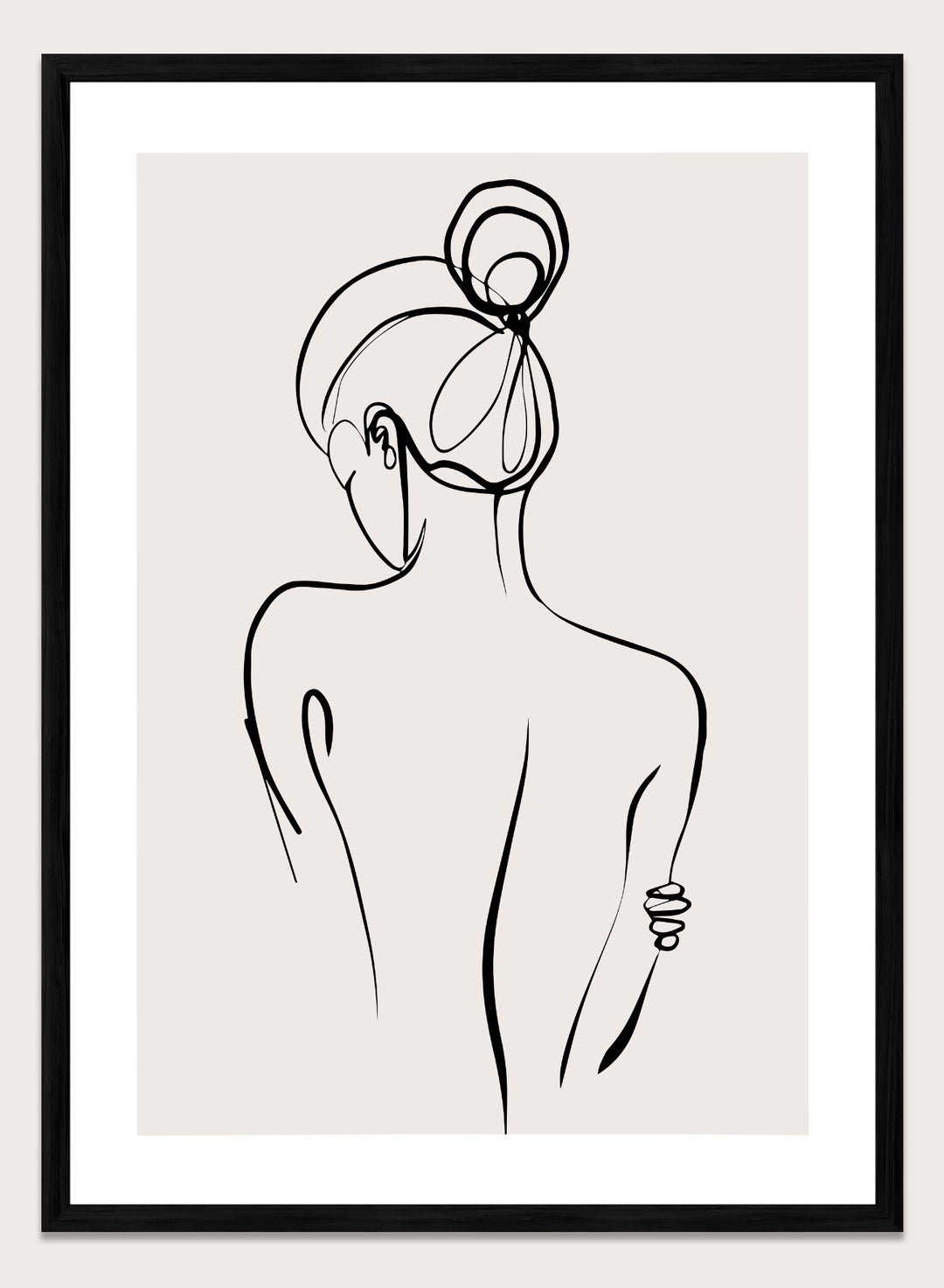 Silhouette Line Art Print