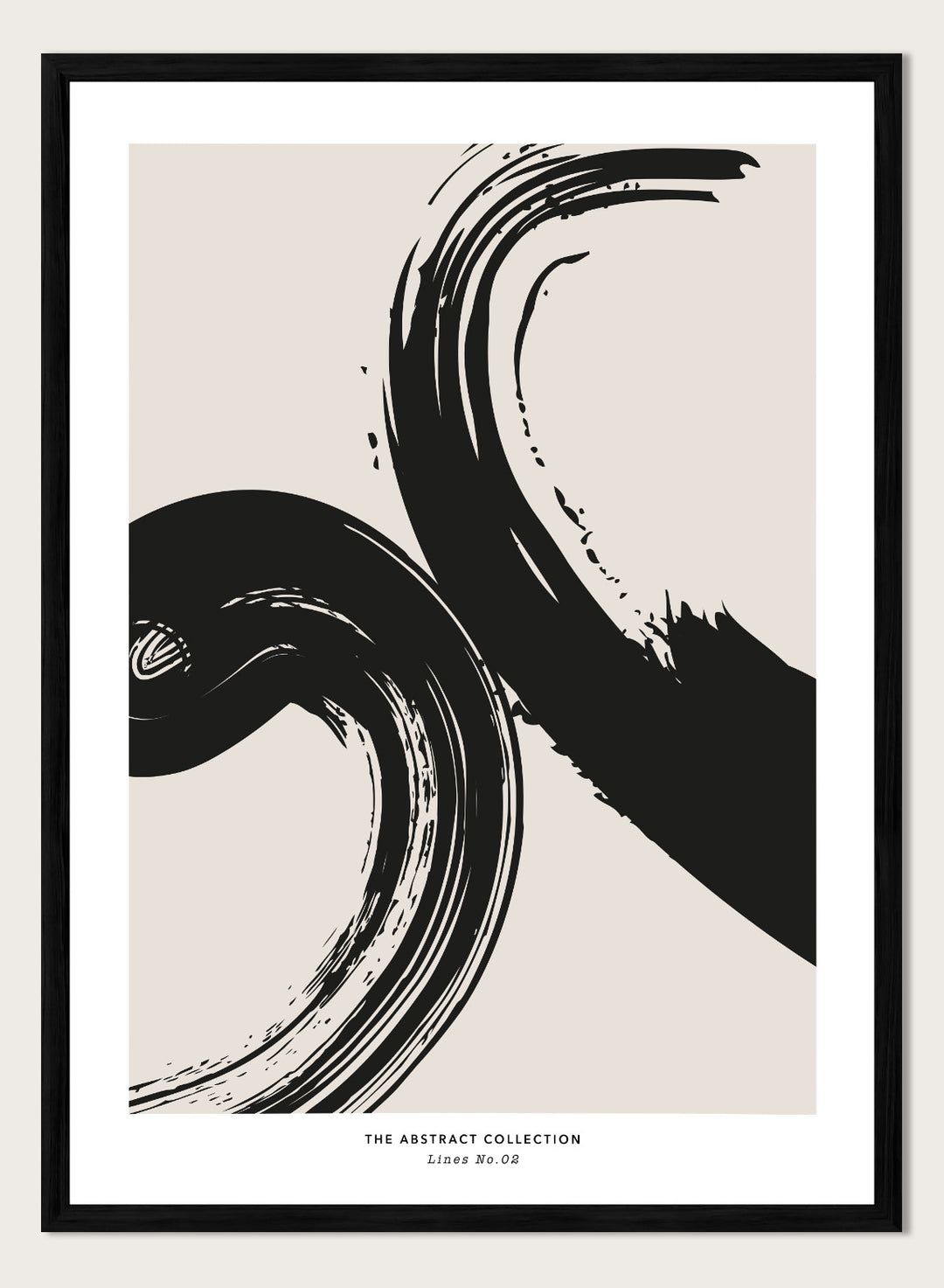 Minimalist Paint Brush Strokes Art Print AB06