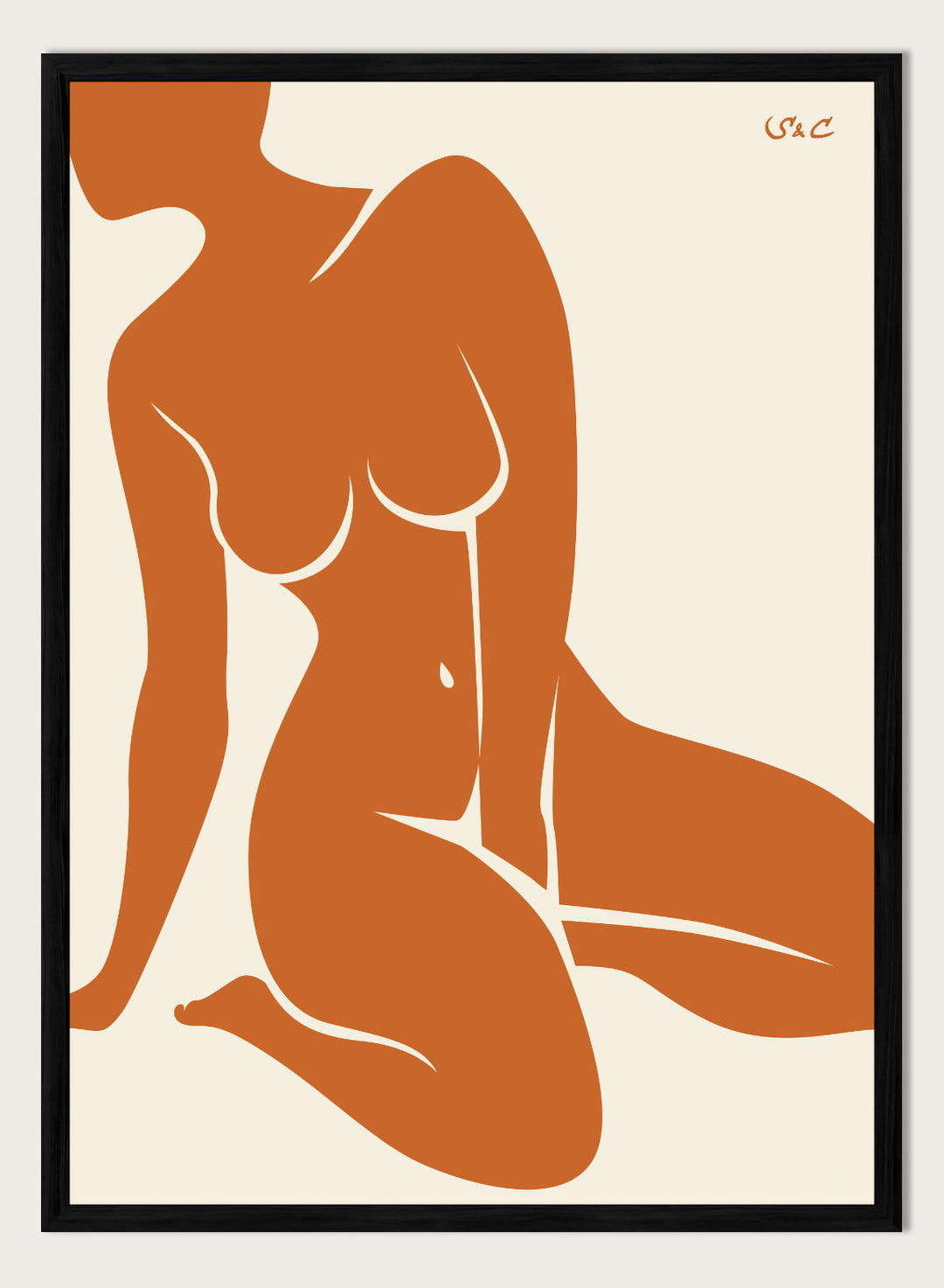 Abstract Figure Art Print #WP10
