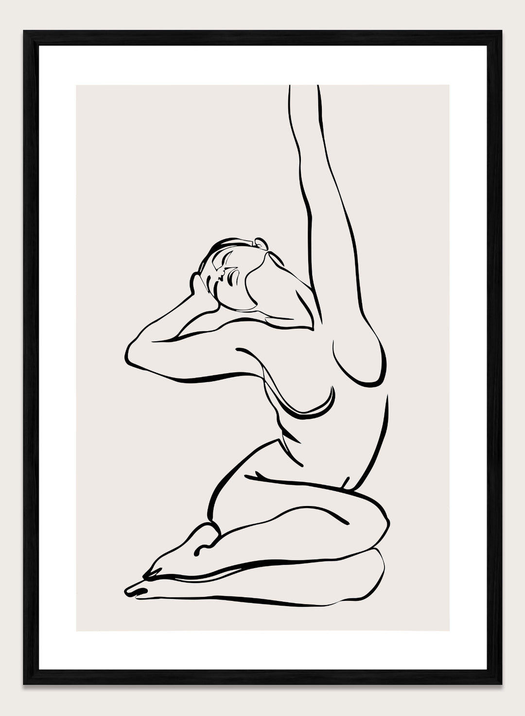 Silhouette Line Art Print