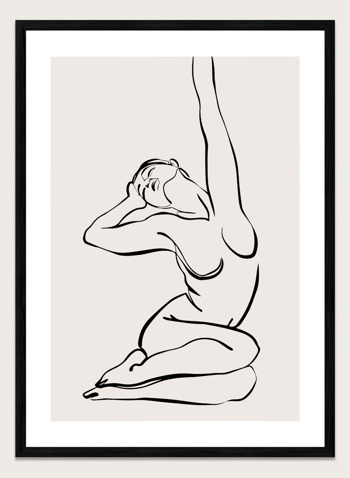 Silhouette Line Art Print