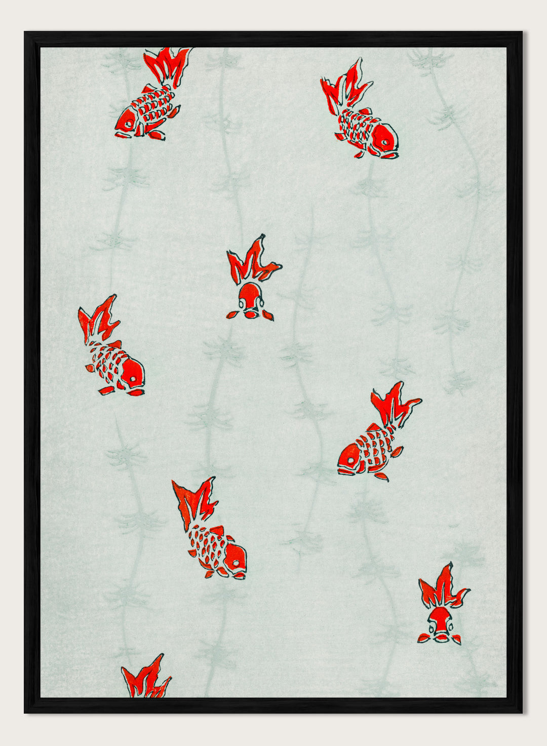 Watanabe Seitei Gold Fish Art Print