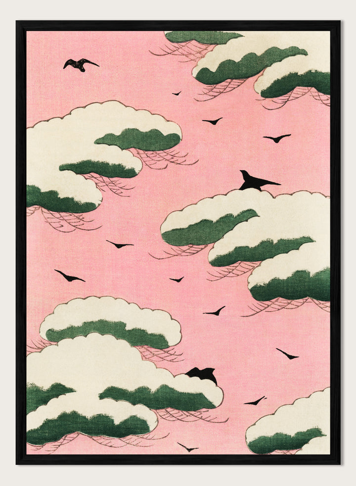 Watanabe Seitei Pink Sky Art Print
