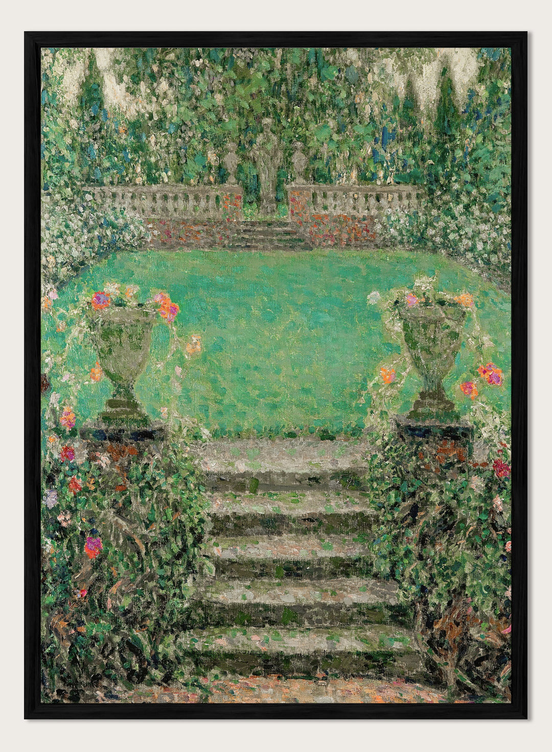 "Garden Steps, Gerberoy" Art Print