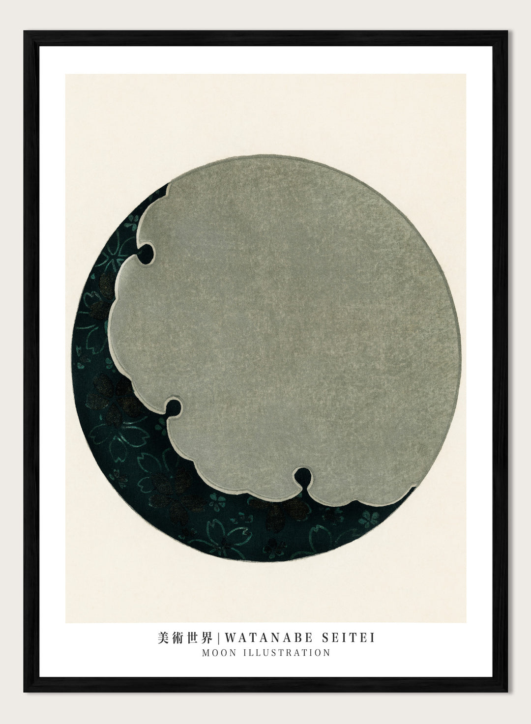 Watanabe Seitei Moon Illustration Art Print
