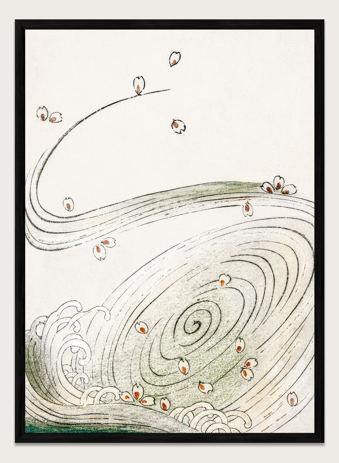 Watanabe Seitei Wind and Flower Art Print