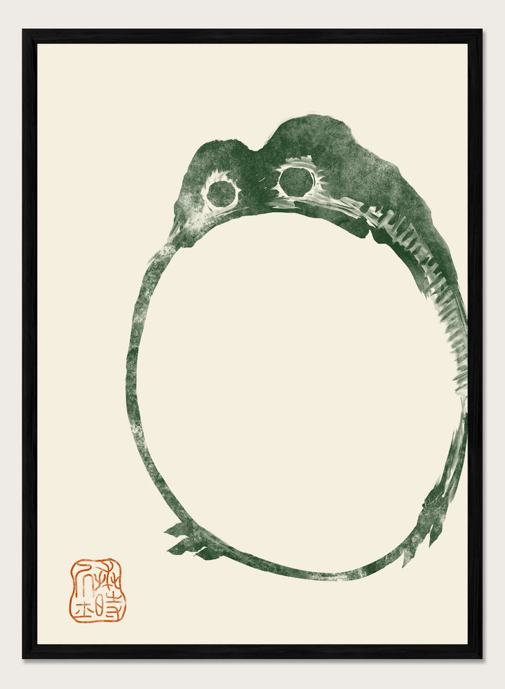 Matsumoto Hoji Japanese Frog (#2 Dark Green) Art Print
