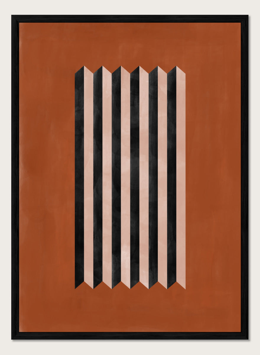Elena Ristova - Folded Stripe Illusion Art Print