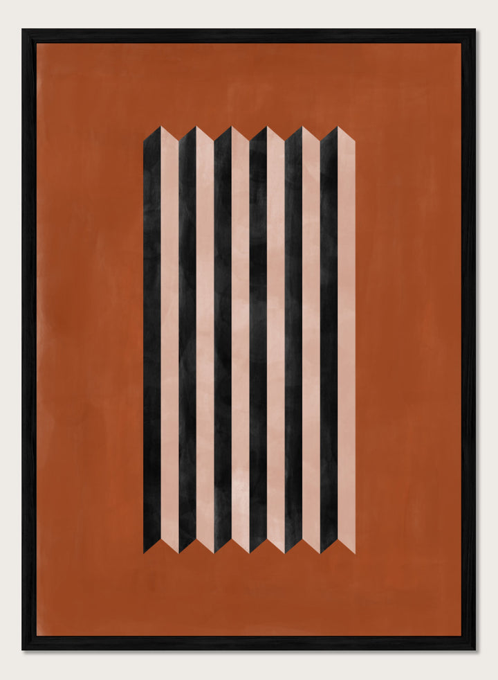 Elena Ristova - Folded Stripe Illusion Art Print