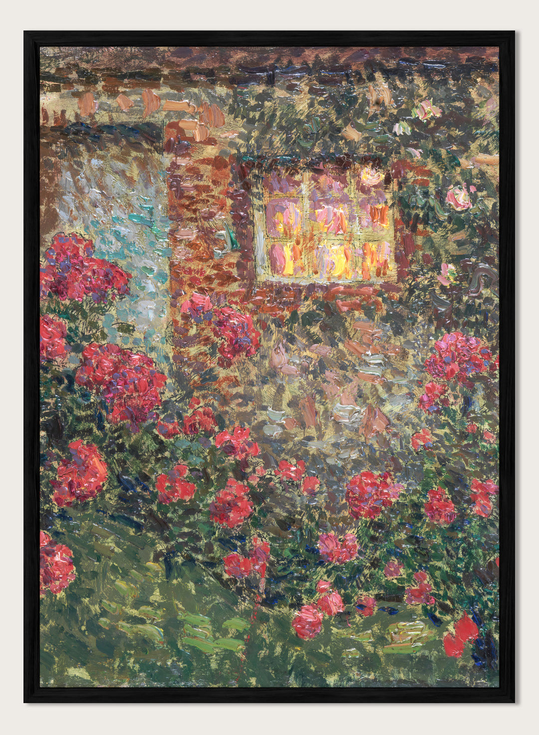 "Cottage Among the Roses" Art Print