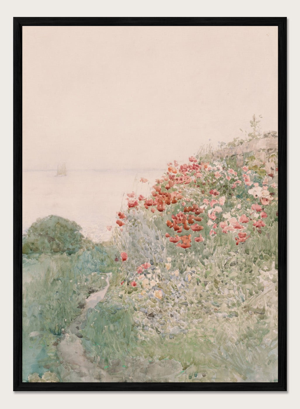 "Field of Poppies, Isles of Shoals" Art Print