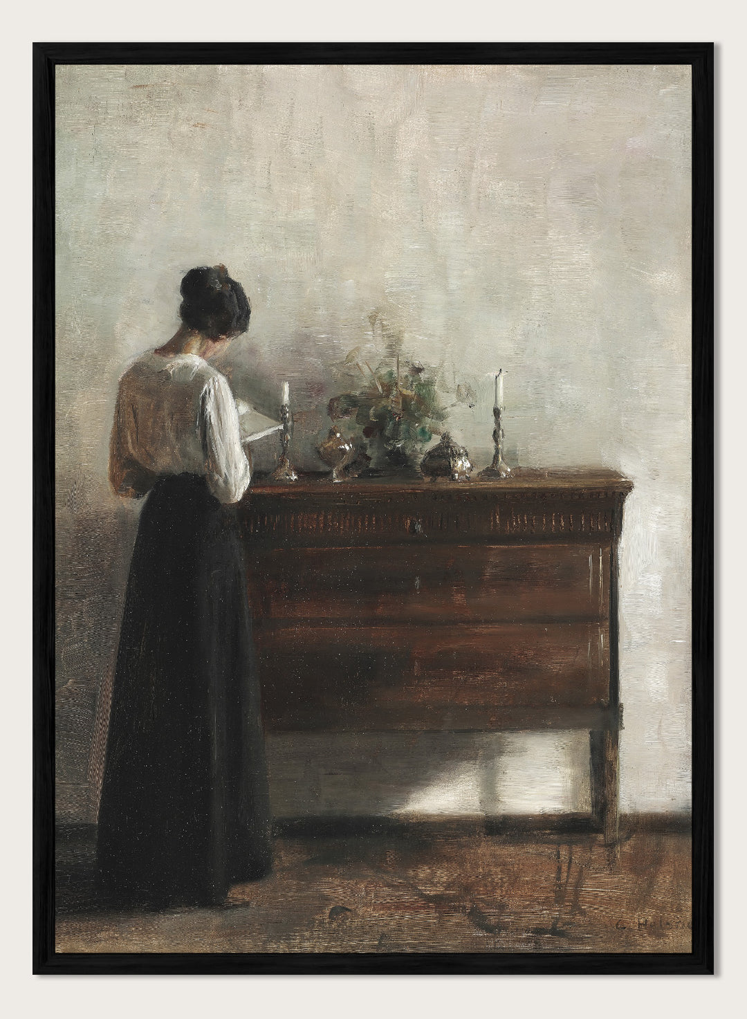 "Interior with the Artist's Wife" Art Print