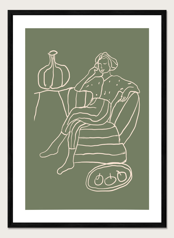 'The Recline' Aesthetic Art Print