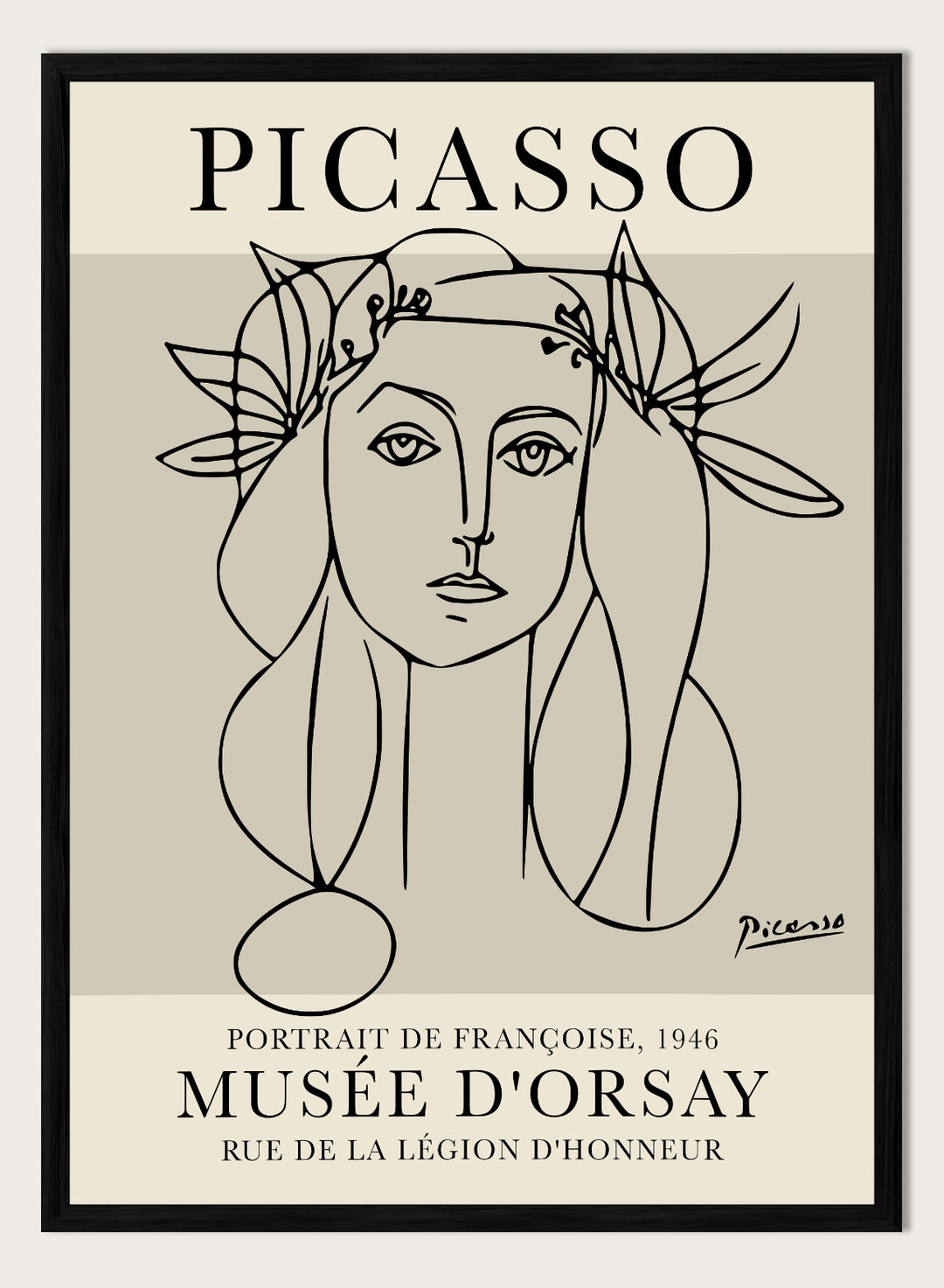 Picasso Portrait of Francoise Gilot Art Print