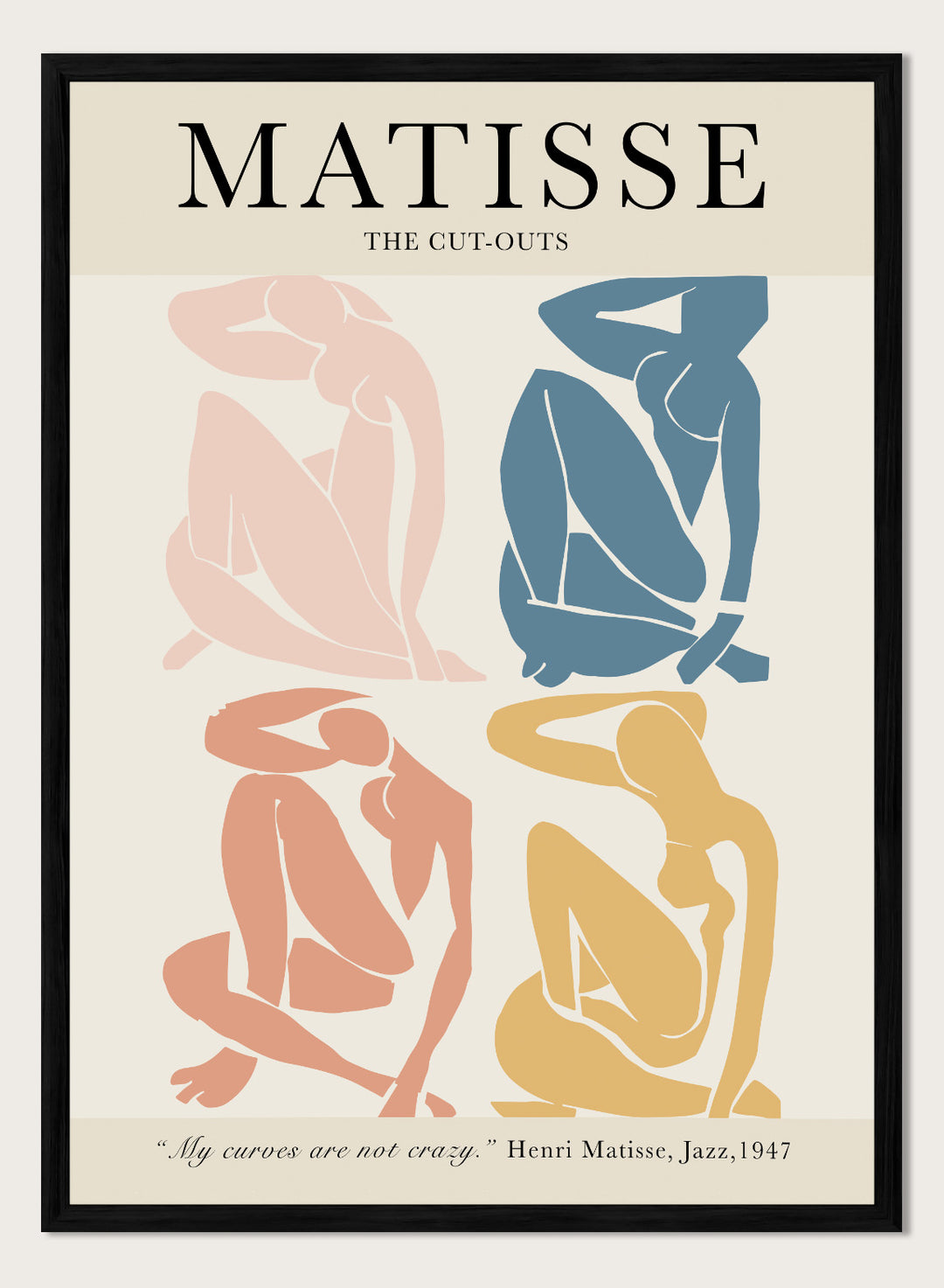 Blue Nudes 1952 by Henri Matisse Print