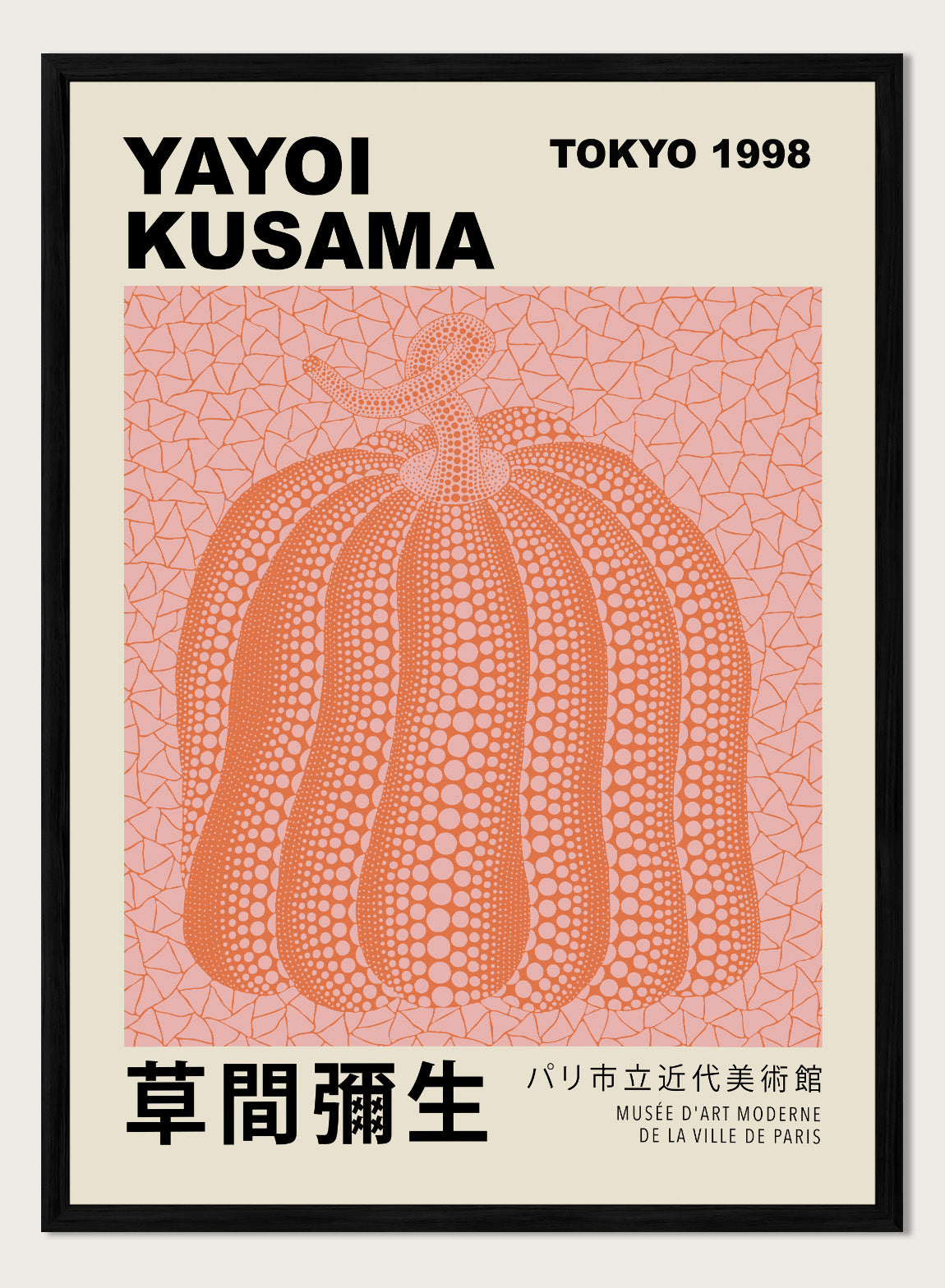 Yayoi Kusama 草間彌生 Pumpkin Forever Exhibition Poster Japanese