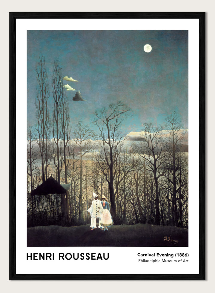 A framed art print of Henri Rousseau&