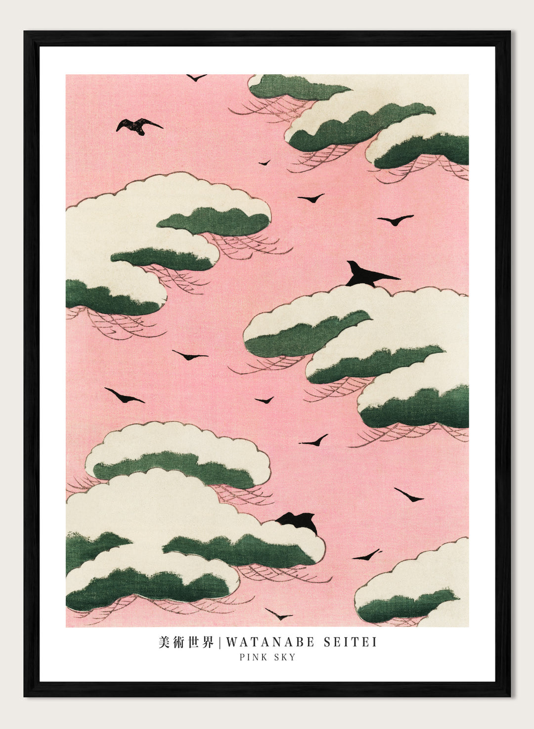 Watanabe Seitei Pink Sky Art Print