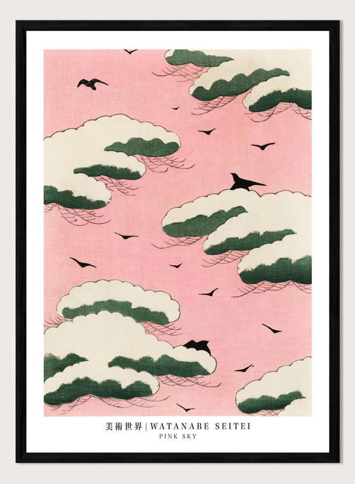 Watanabe Seitei Pink Sky Art Print