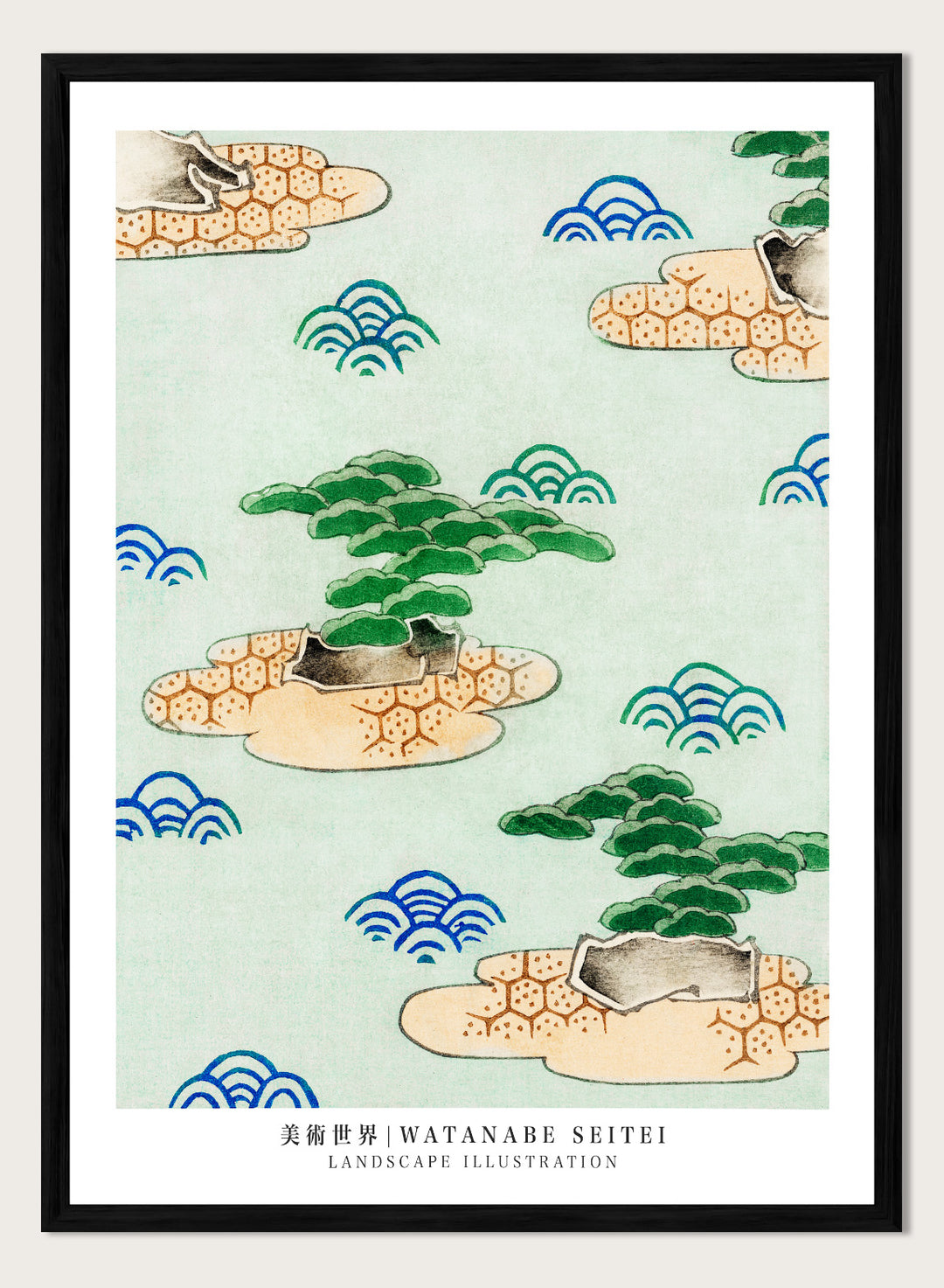 Watanabe Seitei Landscape Illustration Art Print