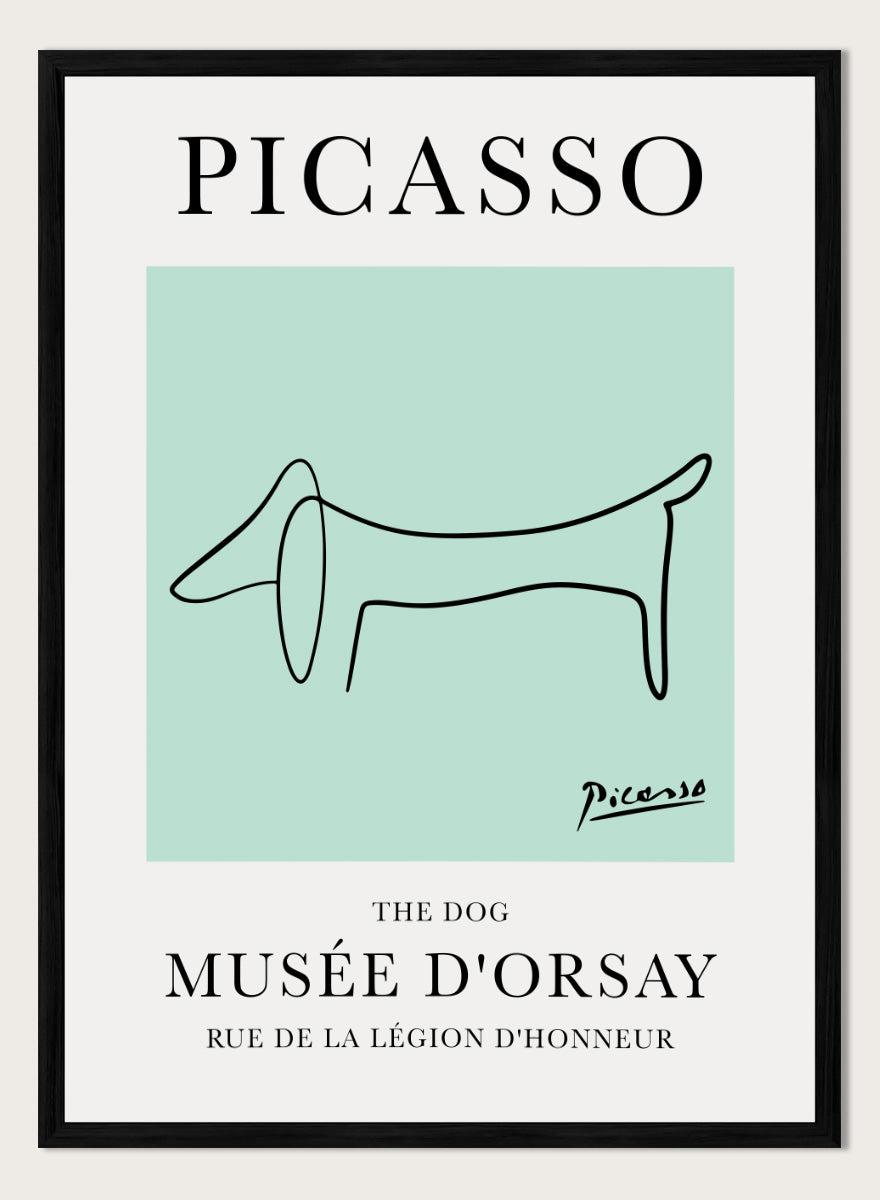 The Dog Line Drawing by Pablo Picasso Print
