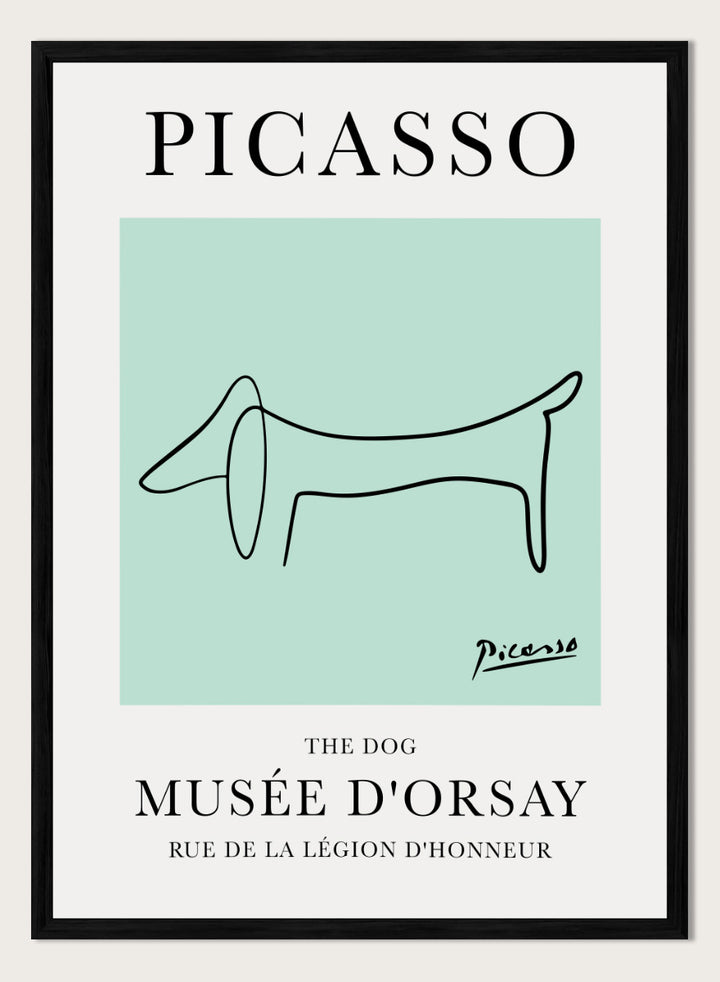 The Dog Line Drawing by Pablo Picasso Print