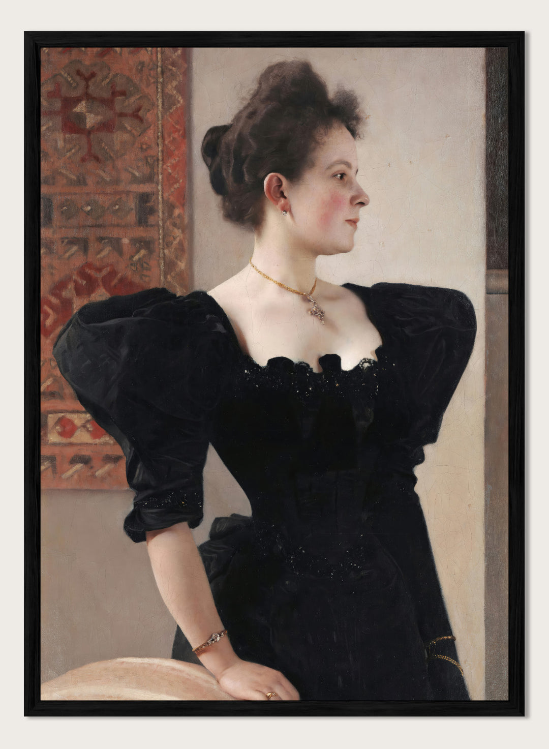 Gustav Klimt Portrait of a Lady (Marie Breunig) Art Print