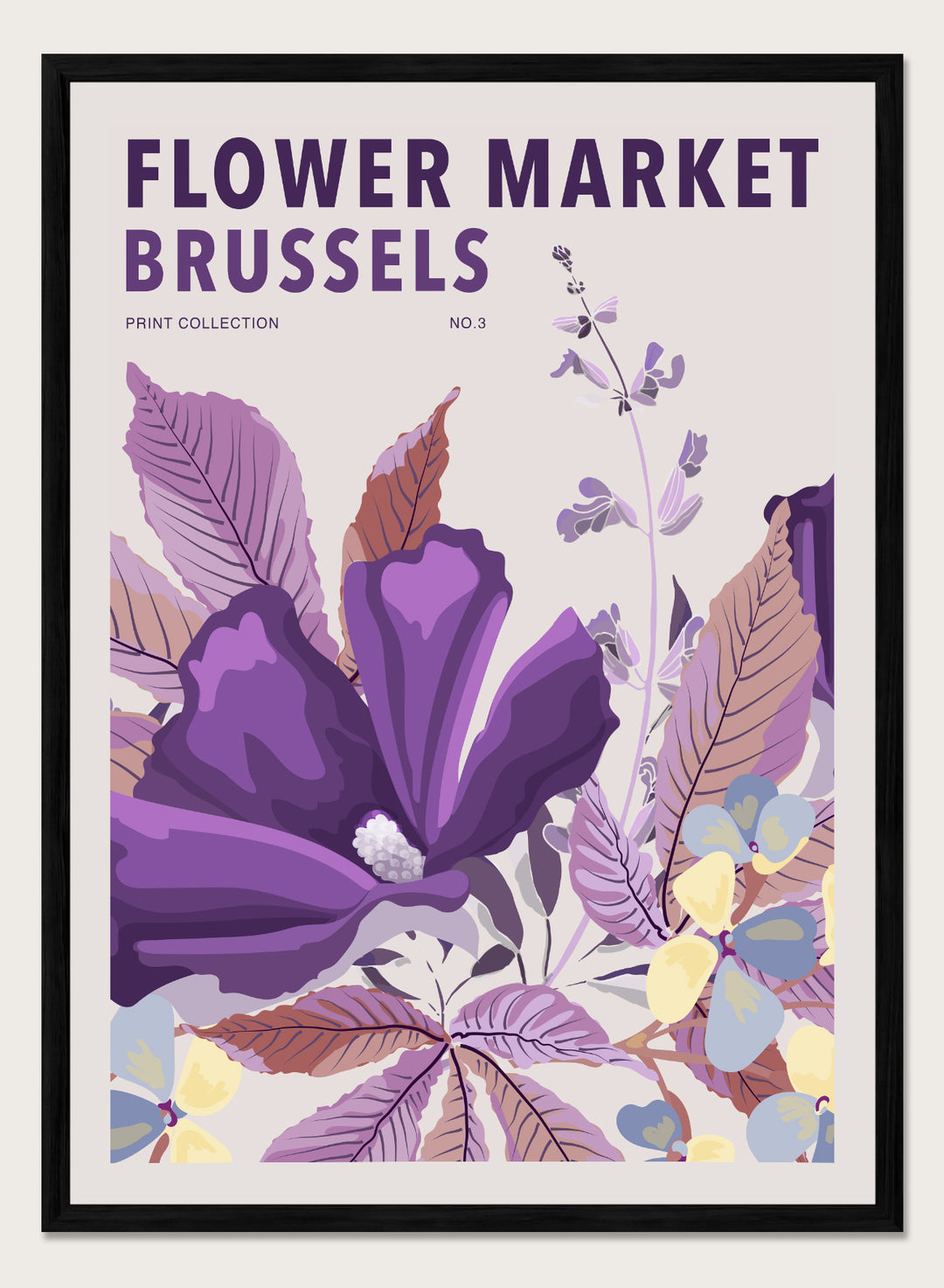 Flower Market Brussels Art Print