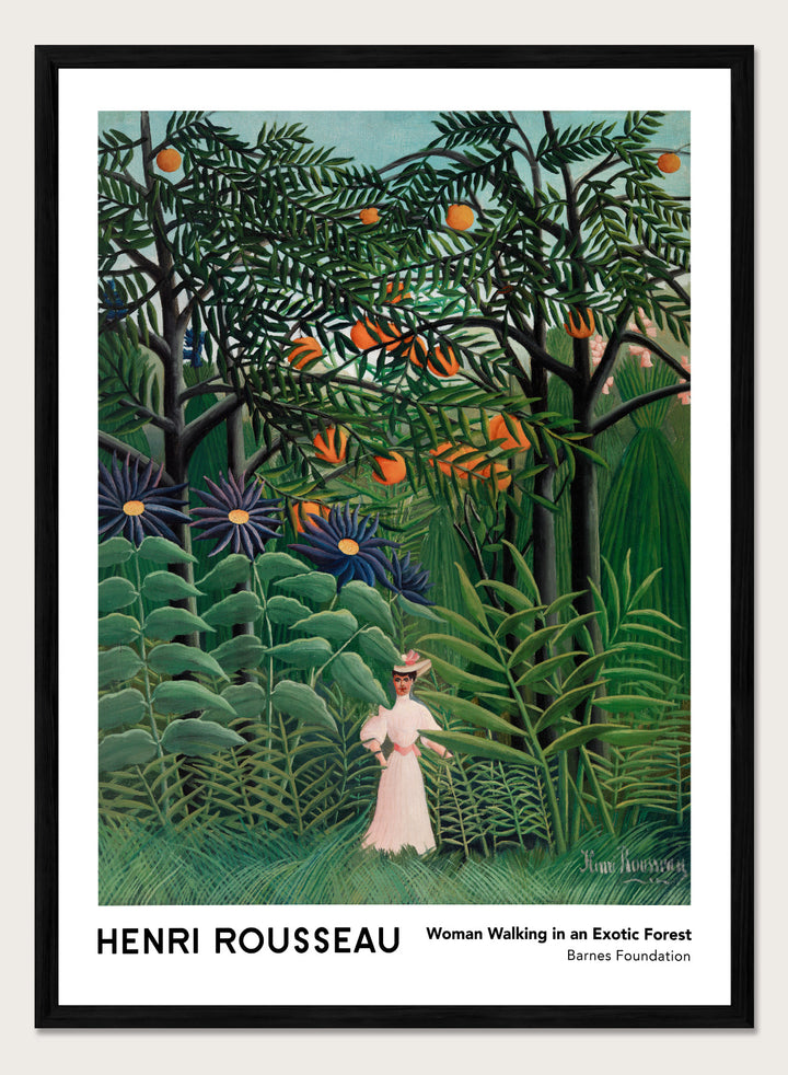 Henri Rousseau Woman Walking in an Exotic Forest 1905 Art Print