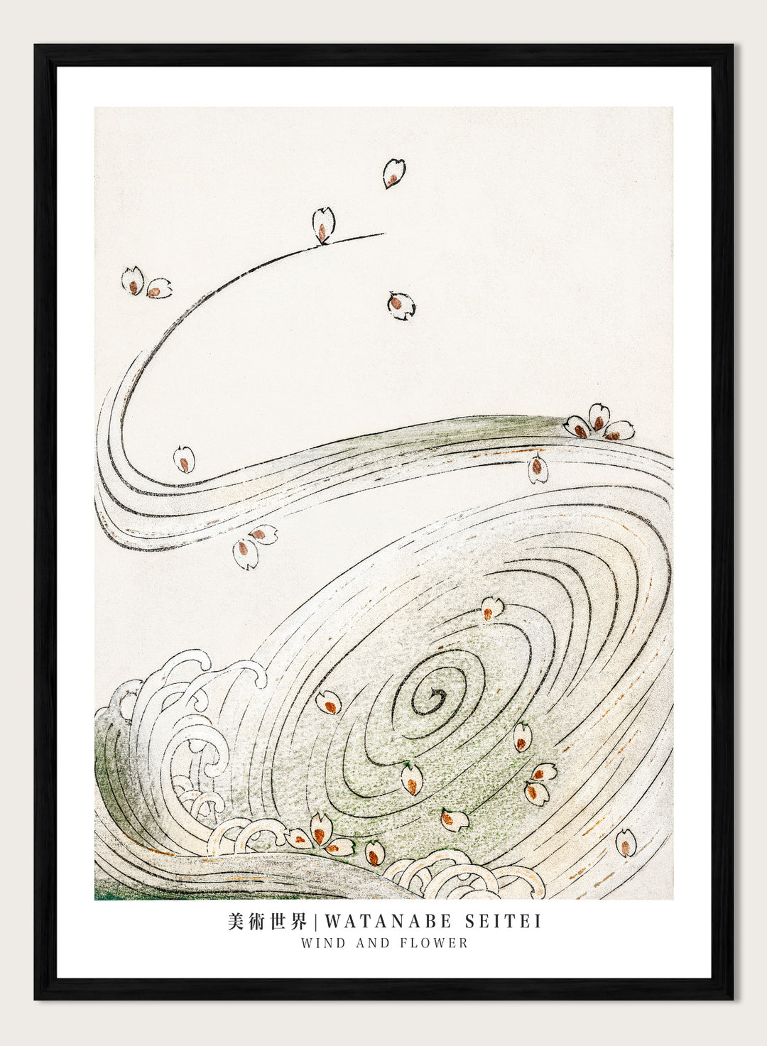 Watanabe Seitei Wind and Flower Art Print