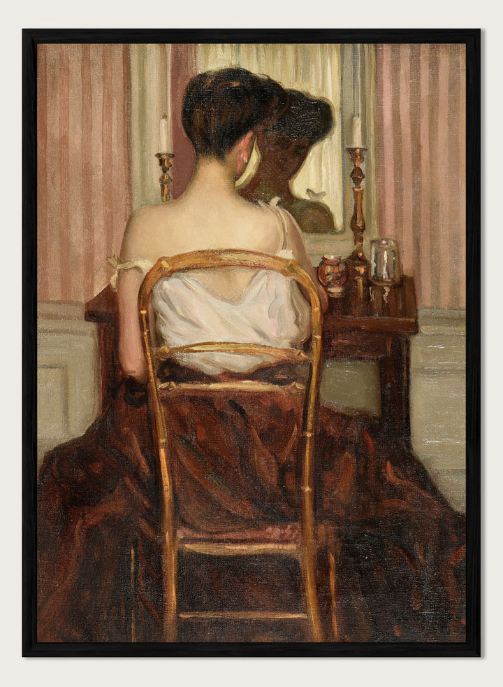 "At the Mirror" Art Print