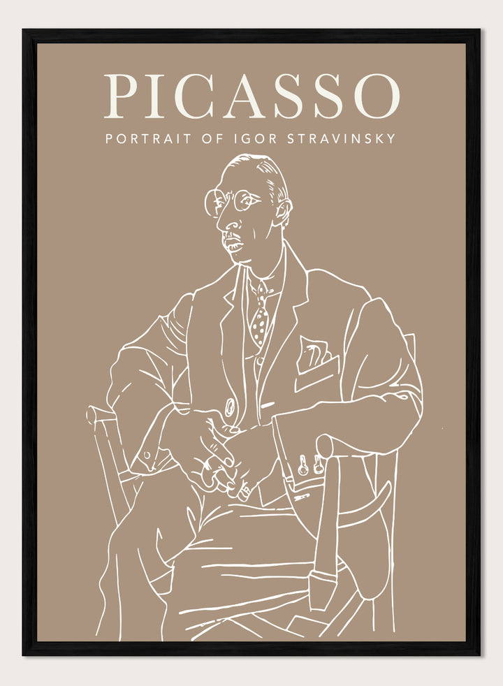 Portrait of Igor Stravinsky 1920 by Pablo Picasso Print