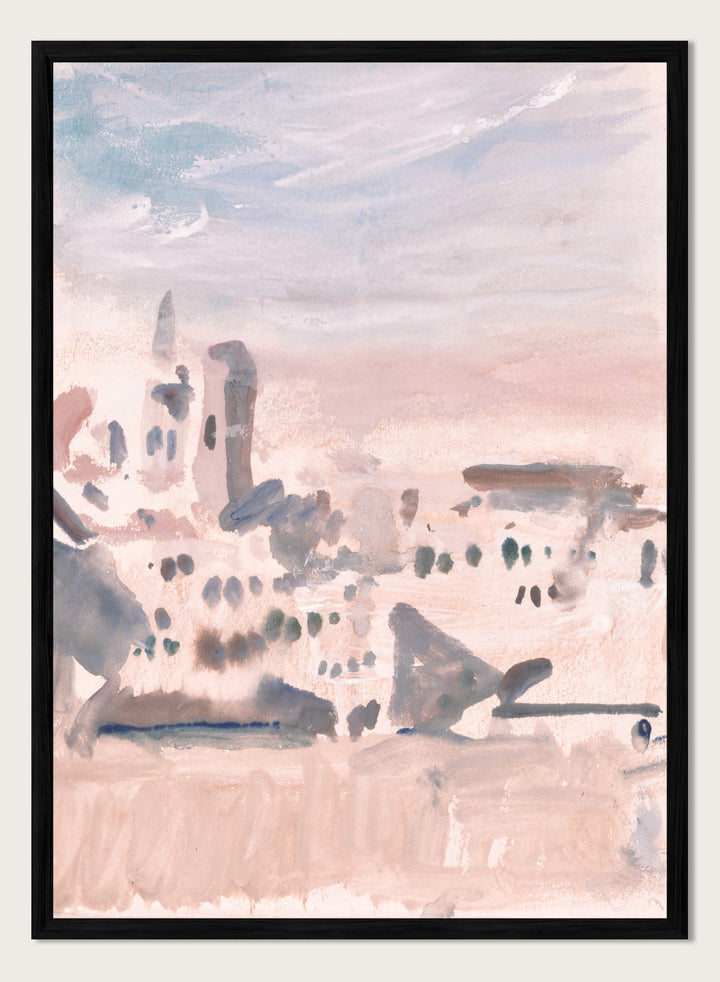 "View of a Town" Art Print