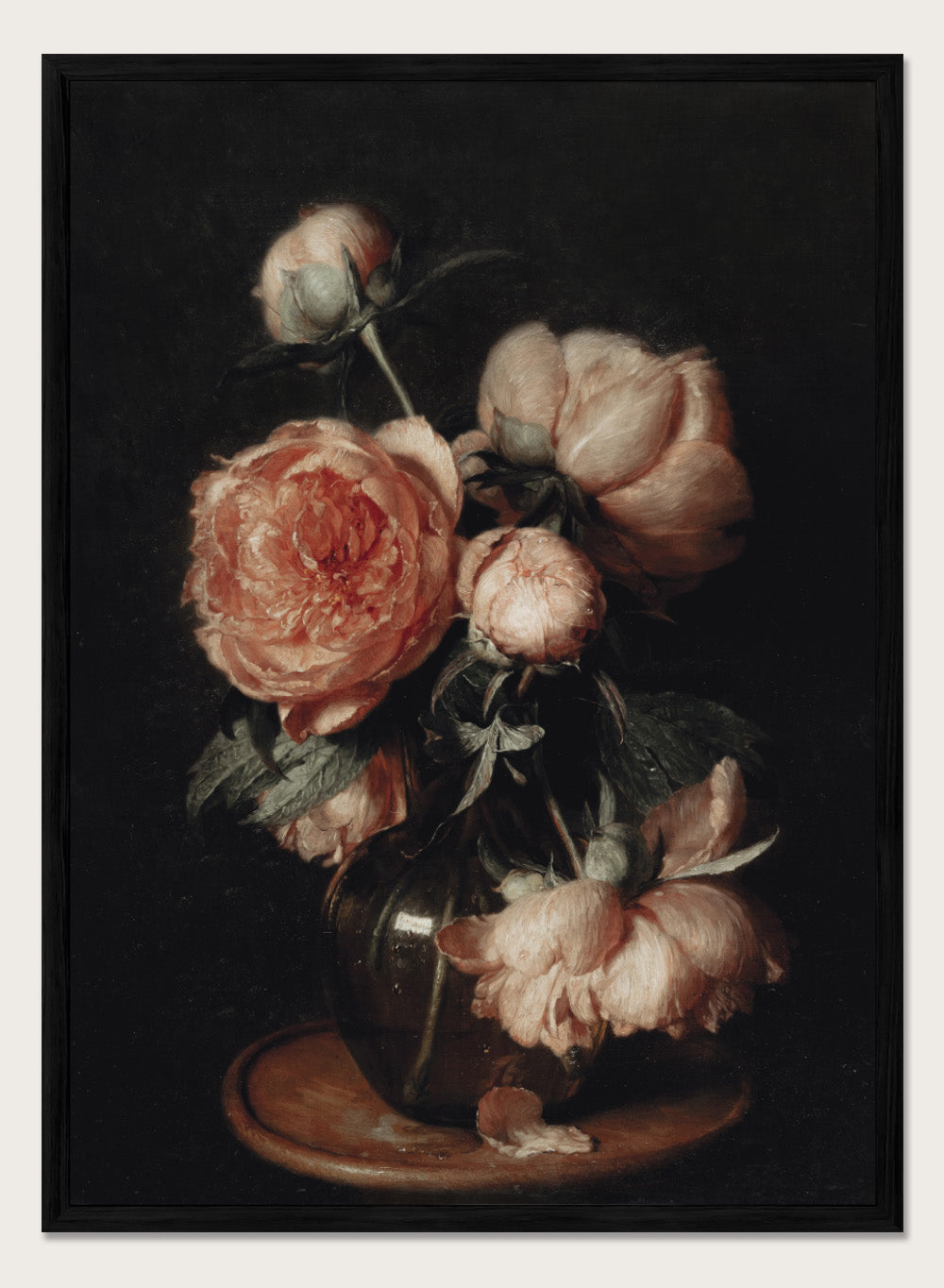 European Vintage Flowers in Vase Art Print | Eduard von Grützner