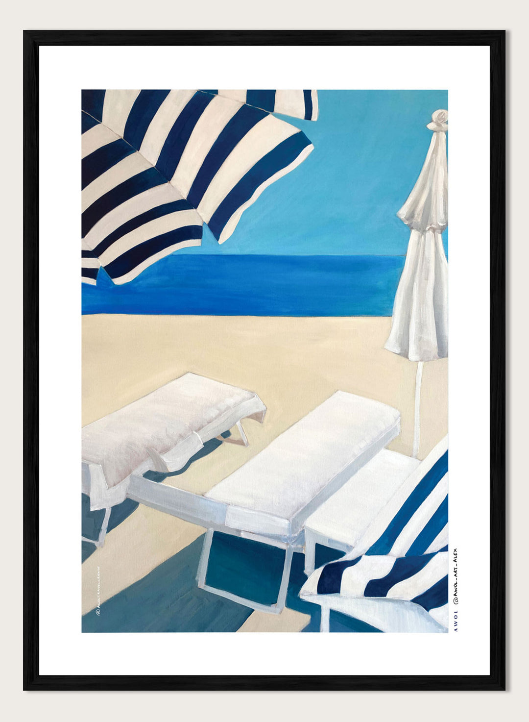 Awol Art Alex - Summer Beach Getaway Art Print