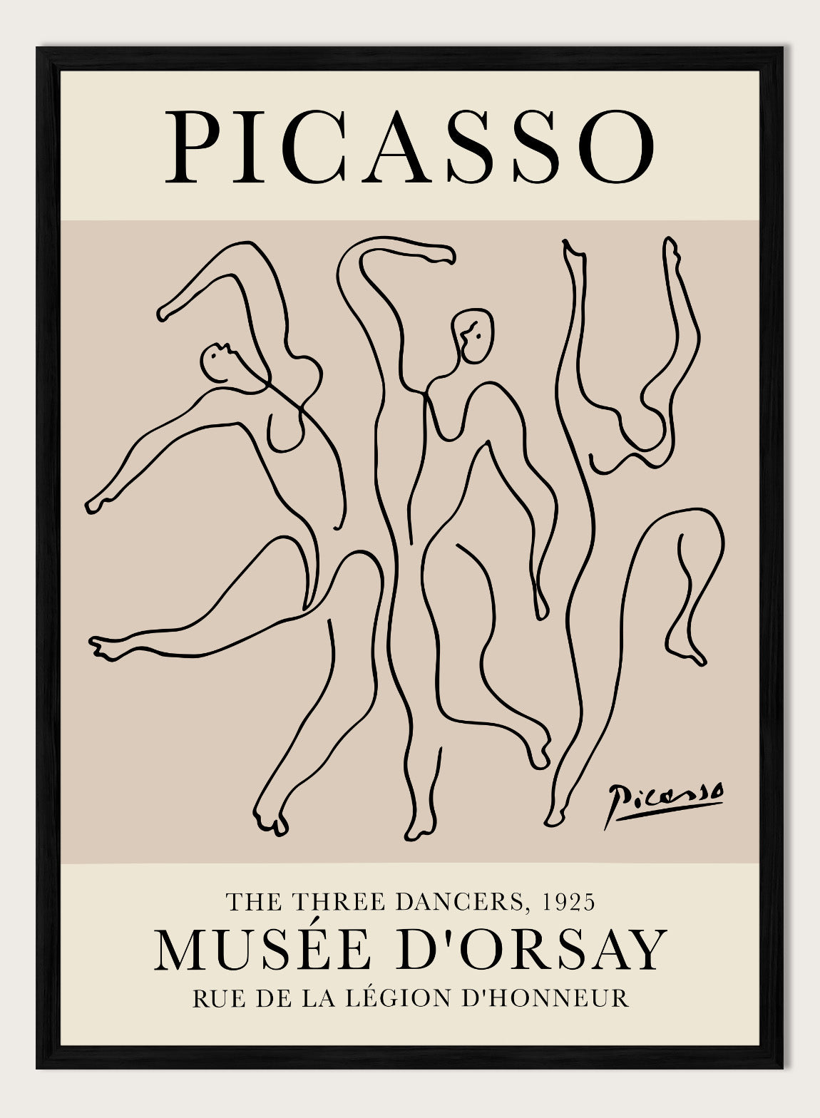 Pablo Picasso The Three Dancers Wall Art Print | Vintage