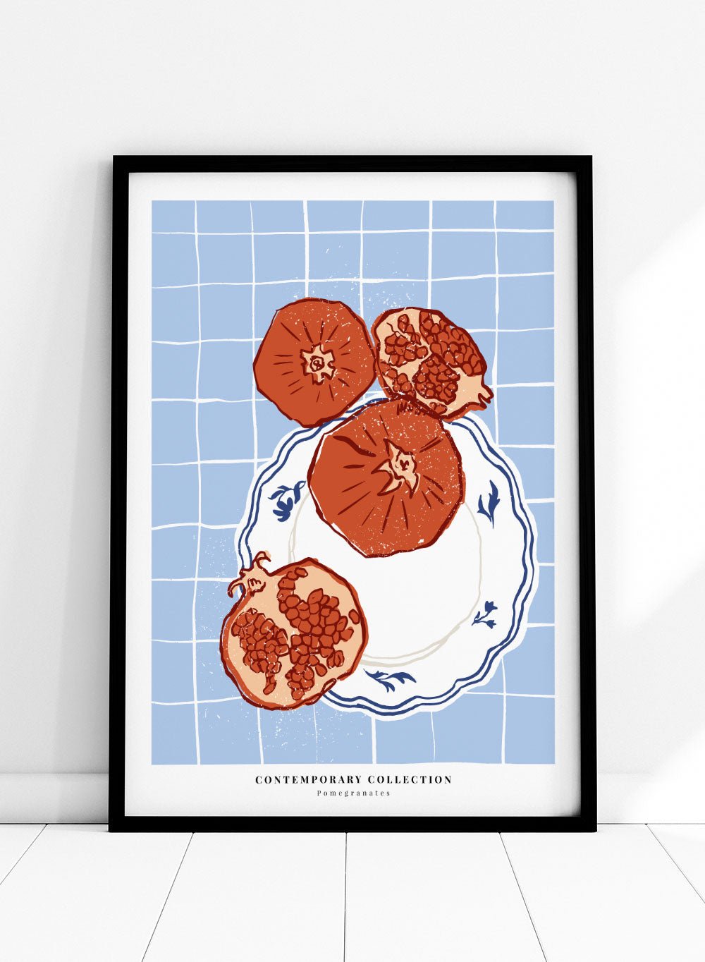 Pomegranates Kitchen Illustration Art Print_Sugar & Canvas