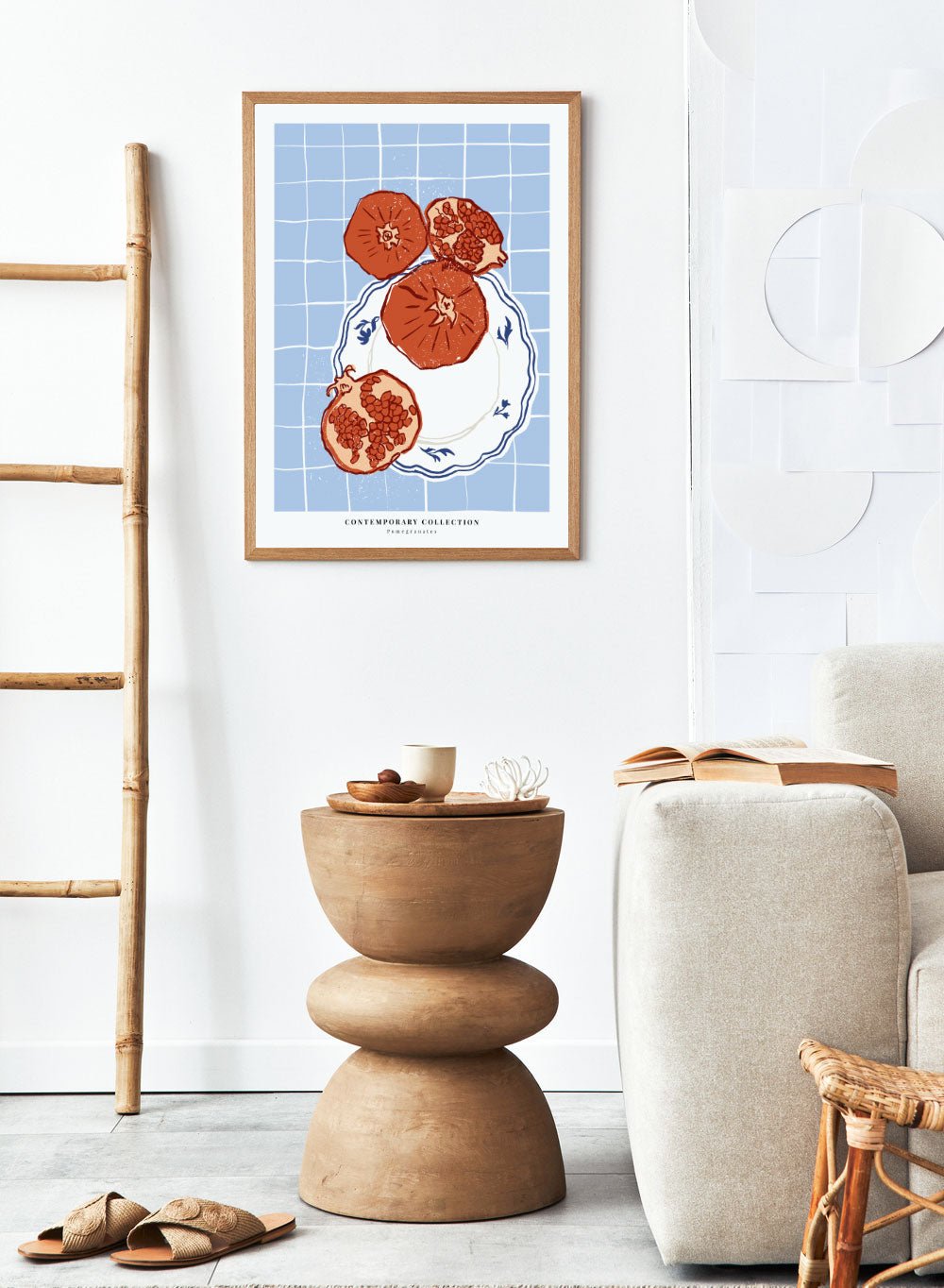 Pomegranates Kitchen Illustration Art Print_Sugar & Canvas