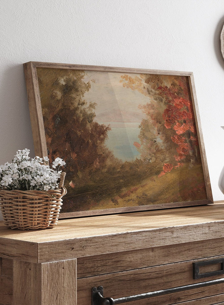 "Woodland Scene in Autumn" Art Print_Sugar & Canvas