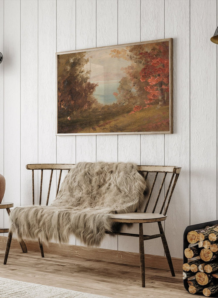 "Woodland Scene in Autumn" Art Print_Sugar & Canvas