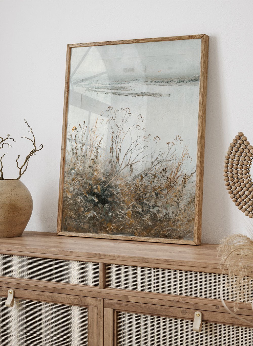 "Shore of Flooded River in Blossom" Art Print_Sugar & Canvas