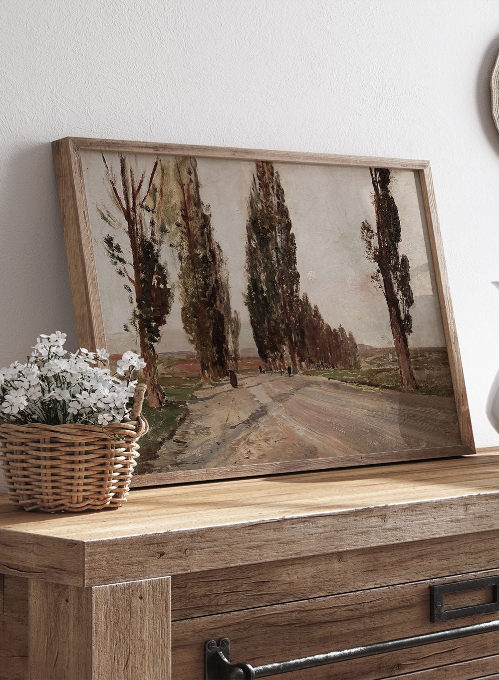 "Boulevard of Poplars near Plankenberg" Art Print_Sugar & Canvas