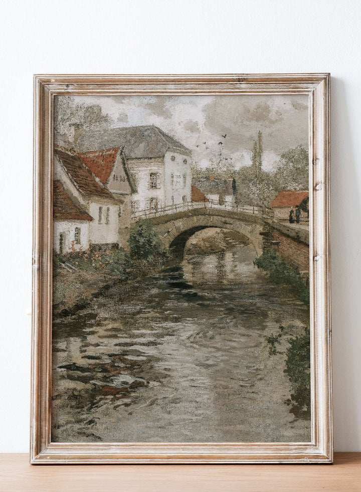 "Small Town Near La Panne, Belgium" Art Print_Sugar & Canvas