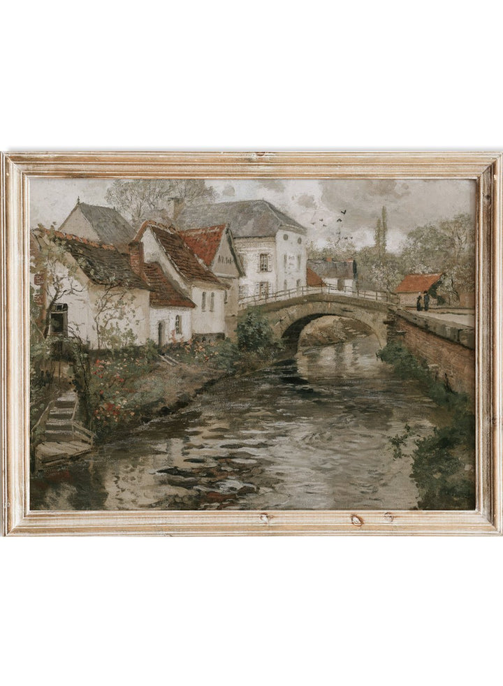 "Small Town Near La Panne, Belgium" Art Print_Sugar & Canvas