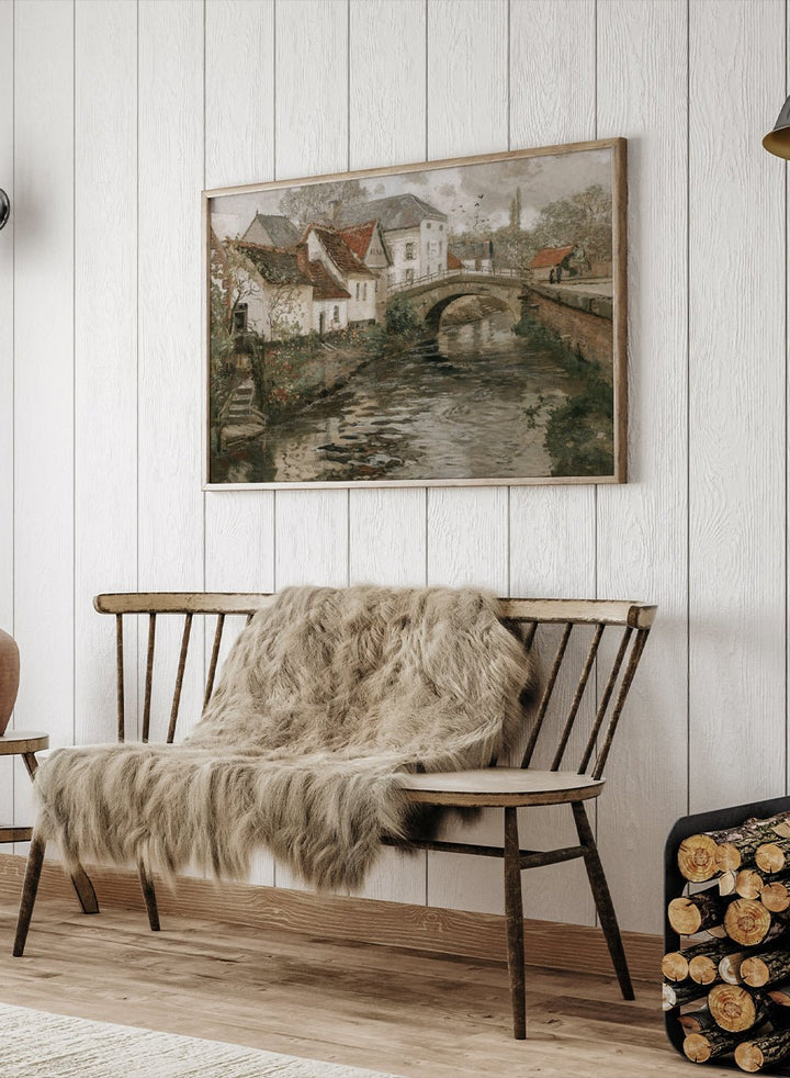 "Small Town Near La Panne, Belgium" Art Print_Sugar & Canvas