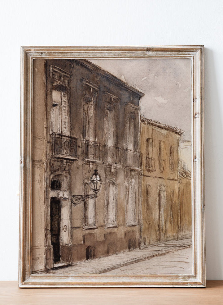 "13 rue Saint - Maur, Bordeaux" Art Print_Sugar & Canvas